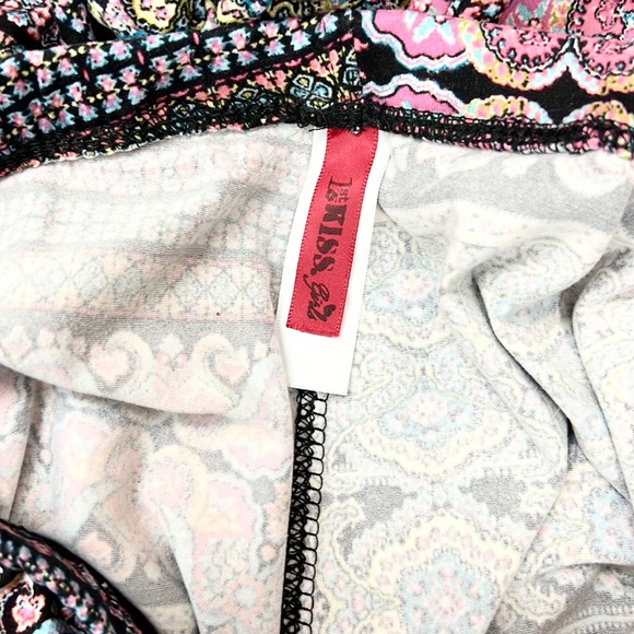 1ST KISS | 🌷Colorful Mandala Striped Boho Print Leggings GIRLS 14 / 16 - Picture 5 of 5